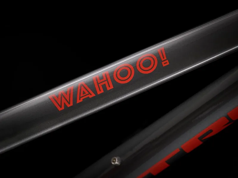 TREK Wahoo 26 Hybrid Kids Bike Lithium Grey and Radioactive Red-6